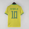Brazil Neymar JR 10 Home Soccer Jersey World Cup 2022