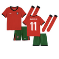 Portugal João Félix 11 Kids Home Soccer Jersey Euro 2024