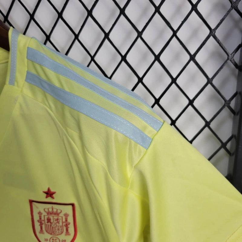 Spain Lamine Yamal 17 Kids Away Soccer Jersey Euro 2024