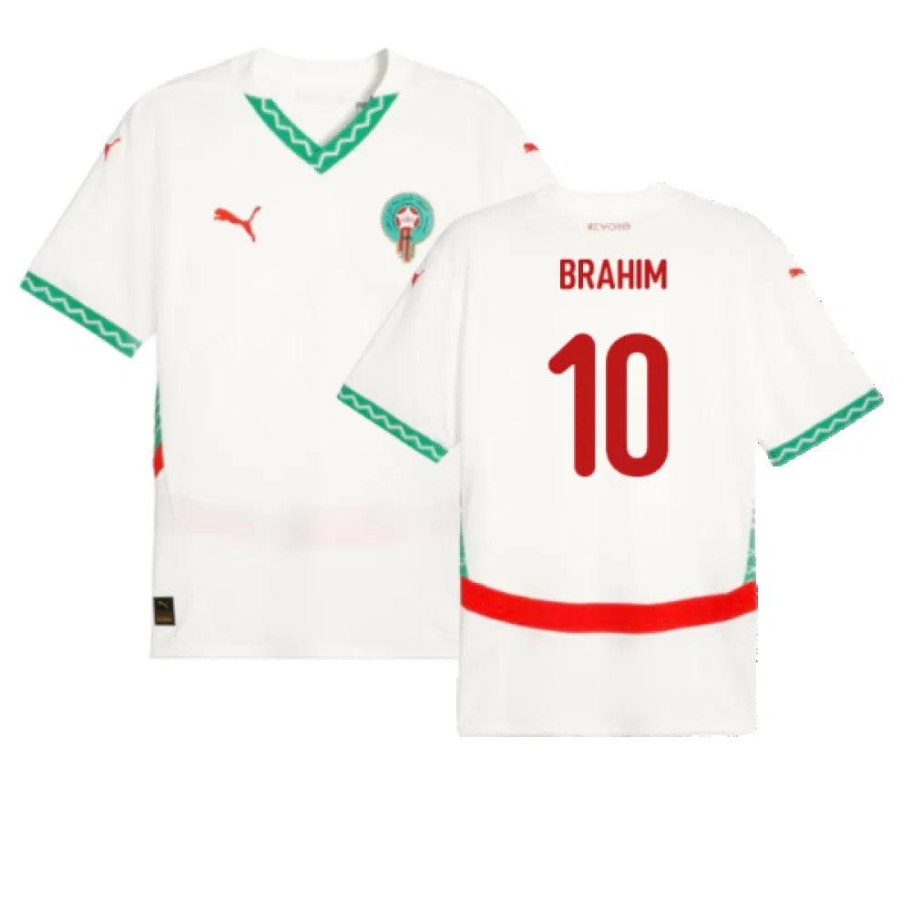 Morocco Brahim Diaz 10 Away Soccer Jersey 2024/25