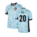 Portugal Deco 20 Away Soccer Jersey Euro 2024