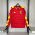 Belgium Long Sleeve Home Soccer Jersey World Cup 2026