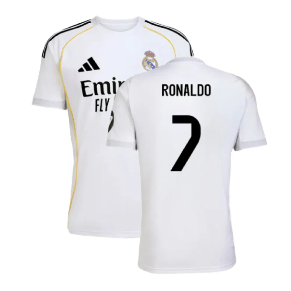 Real Madrid Cristiano Ronaldo 7 Home Soccer Jersey 2025-2026