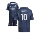 Real Madrid Kylian Mbappé 10 Kids Away Soccer Jersey 2025-2026