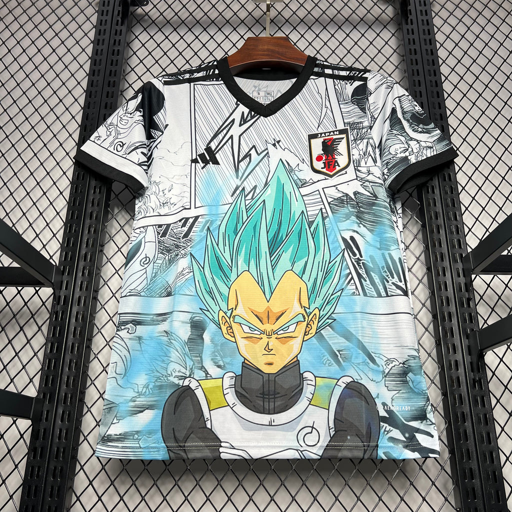 Japan X Dragonball Saiyajin Special Edition Soccer Jersey 2024/25 - White