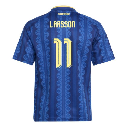 Sweden Henrik Larsson 11 Away Soccer Jersey World Cup 2026