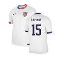 USA Megan Rapinoe 15 Home Soccer Jersey 2024/25