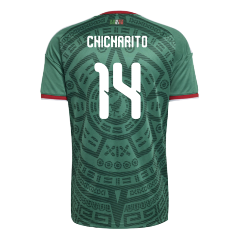 Mexico Chicharito 14 Home Soccer Jersey World Cup 2026