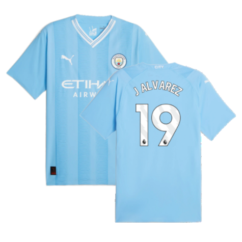 Man City Julián Álvarez 19 Home Soccer Jersey 2023/24