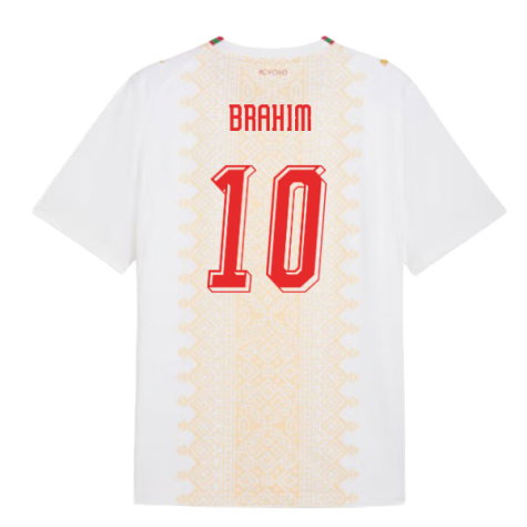 Morocco Brahim Diaz 10 Away Soccer Jersey World Cup 2026