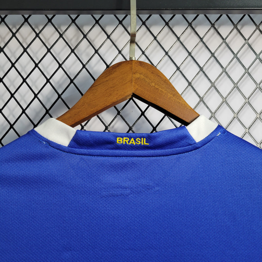 Brazil Retro Away Soccer Jersey World Cup 2006