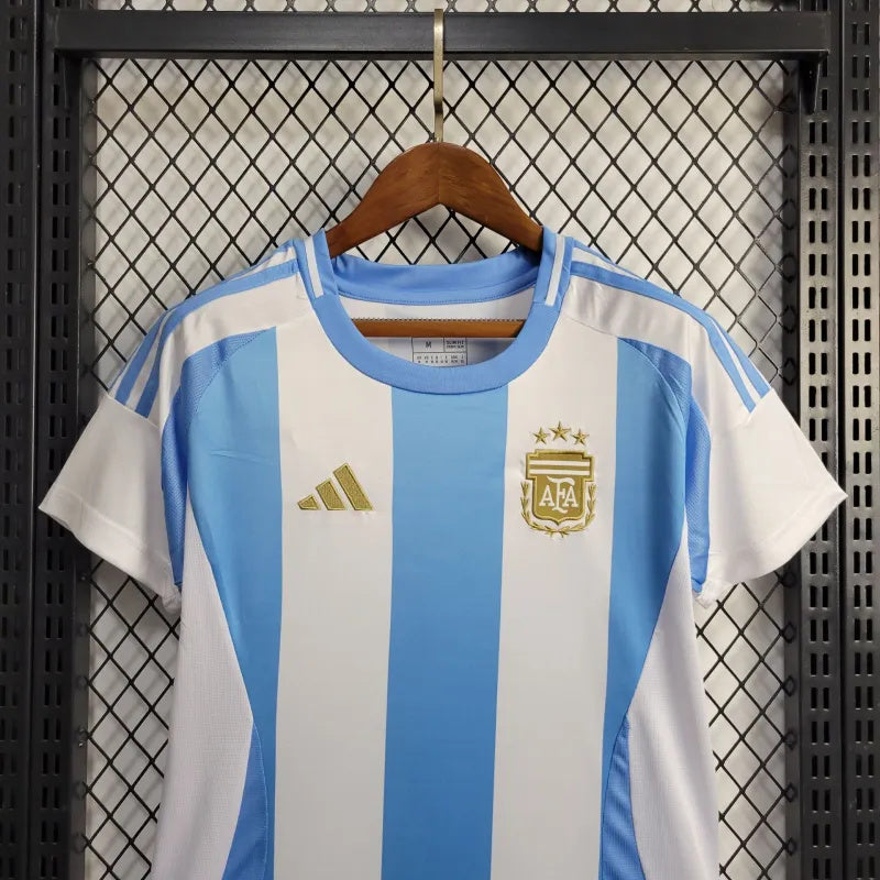 Women's Argentina Julián Álvarez 9 Home Soccer Jersey 2024/25