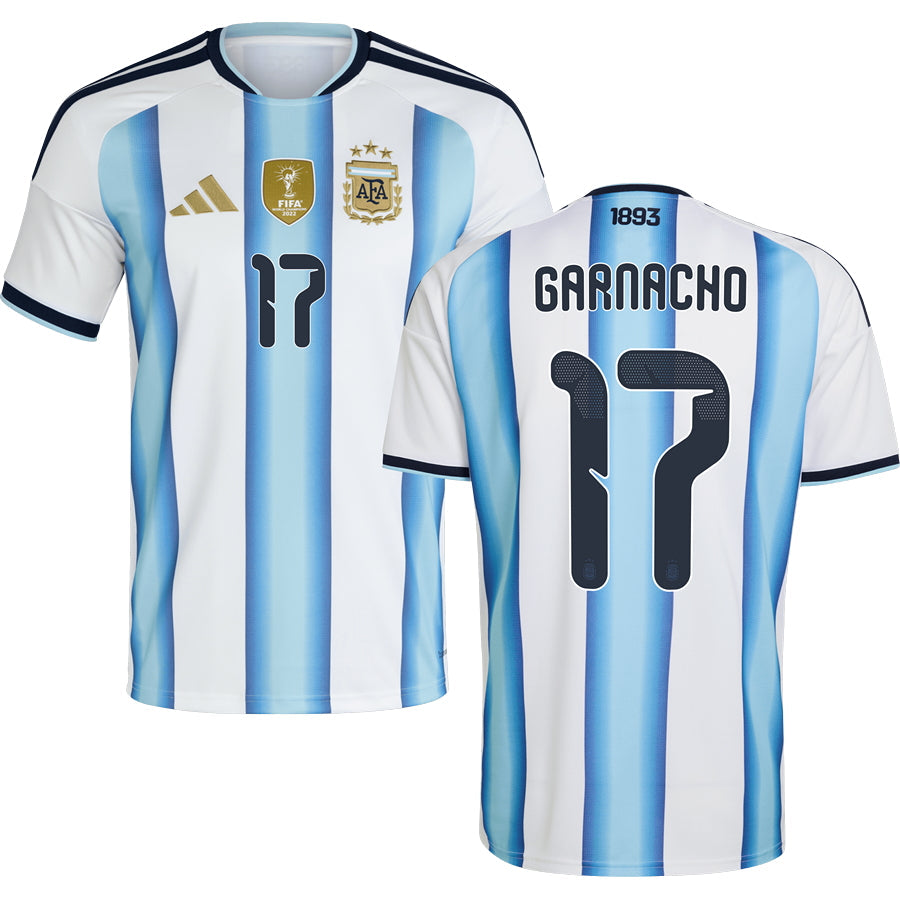 Argentina Alejandro Garnacho 17 Home Soccer Jersey World Cup 2026