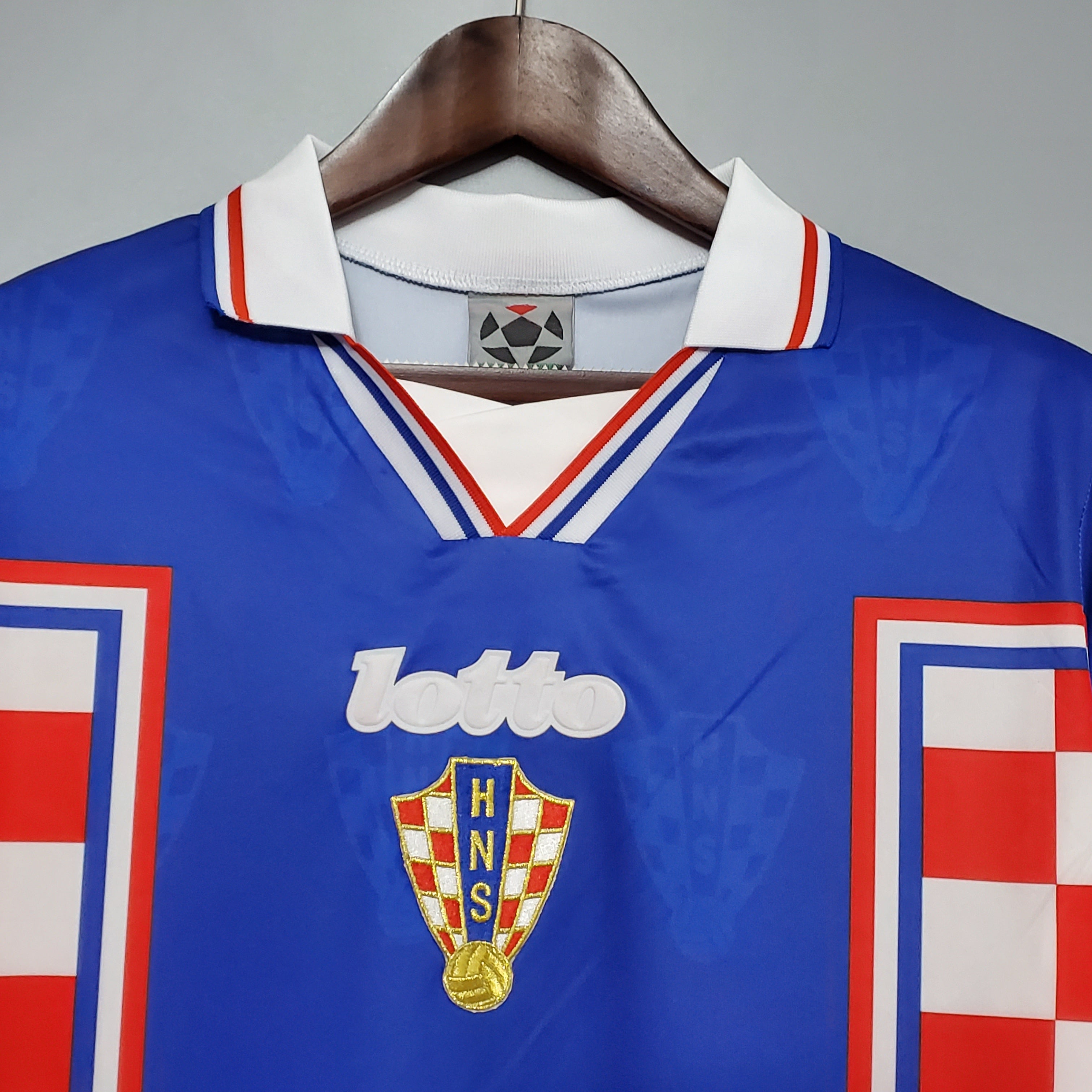 Croatia Home Retro Soccer Jersey World Cup 1998