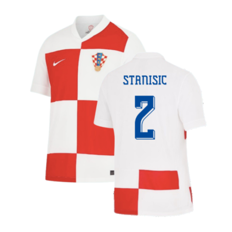 Croatia Josip Stanisic 2 Home Soccer Jersey Euro 2024