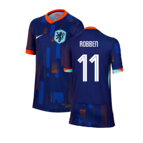 Netherlands Arjen Robben 11 Away Soccer Jersey Euro 2024