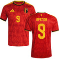 Belgium Lois Openda 9 Home Soccer Jersey World Cup 2026