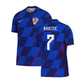 Croatia Ivan Rakitić 7 Away Soccer Jersey Euro 2024