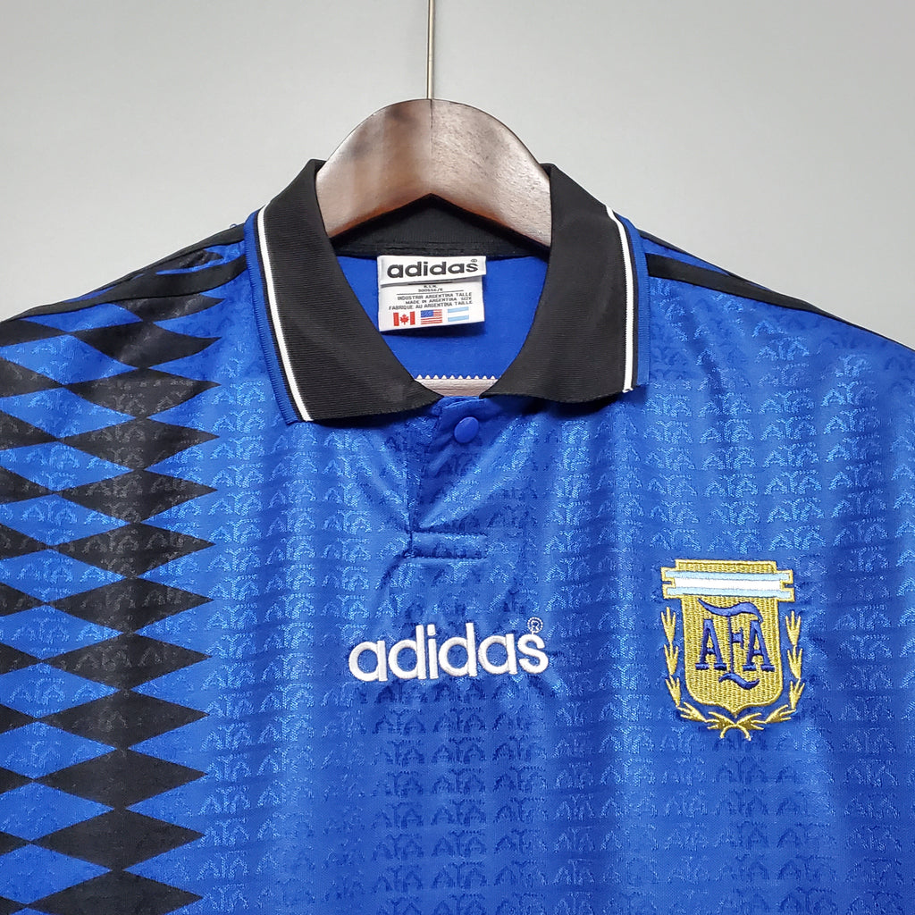 Argentina Diego Maradona 10 Away Retro Soccer Jersey World Cup 1994