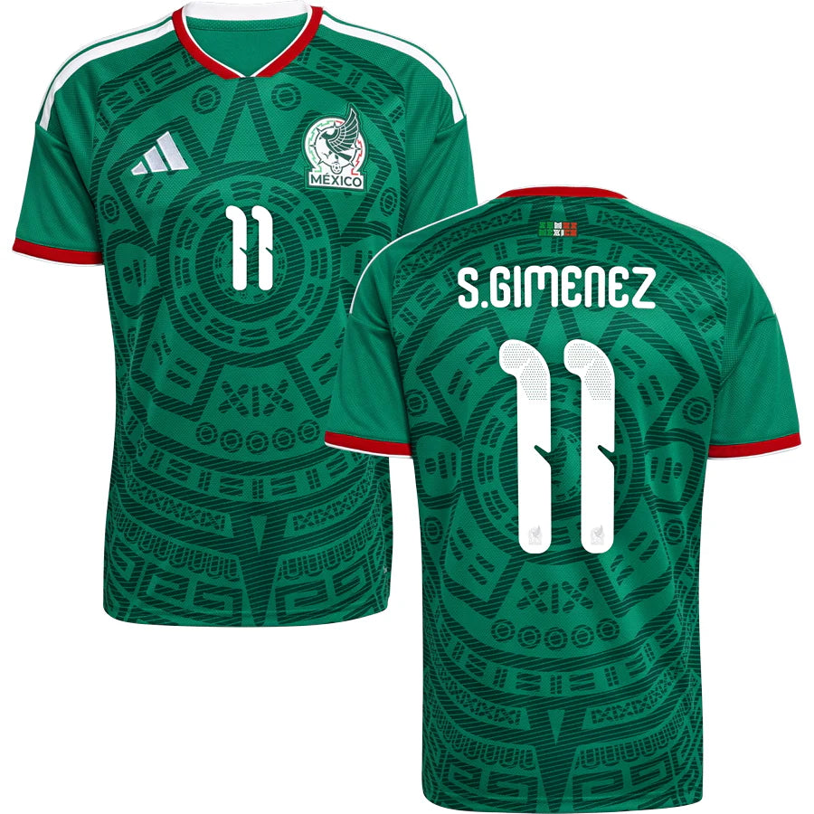 Mexico Santiago Giménez 11 Home Soccer Jersey World Cup 2026