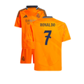 Real Madrid Cristiano Ronaldo 7 Away Soccer Jersey Kids Mini Kit 2024/25