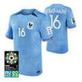 France Pauline Peyraud-Magnin 16 Home Soccer Jersey World Cup 2023