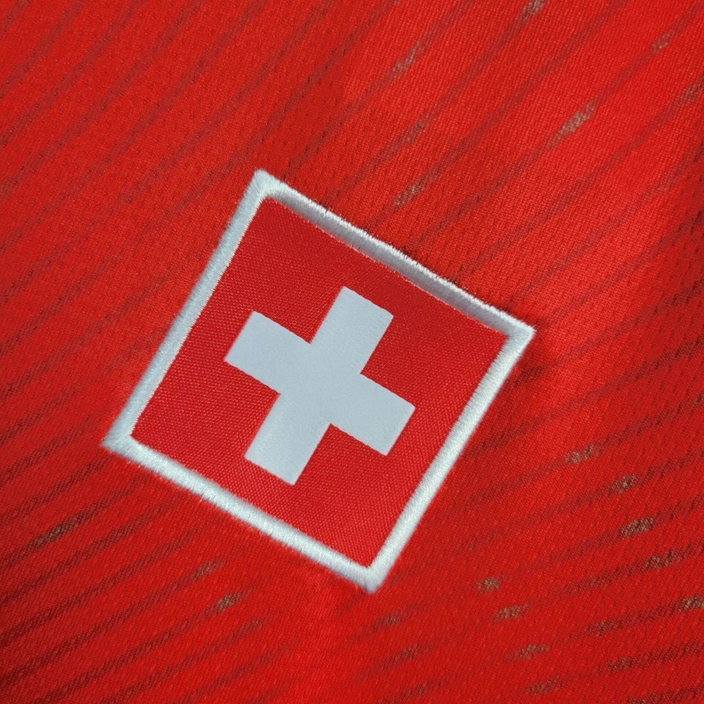 Switzerland Nico Elvedi 4 Home Soccer Jersey World Cup 2026