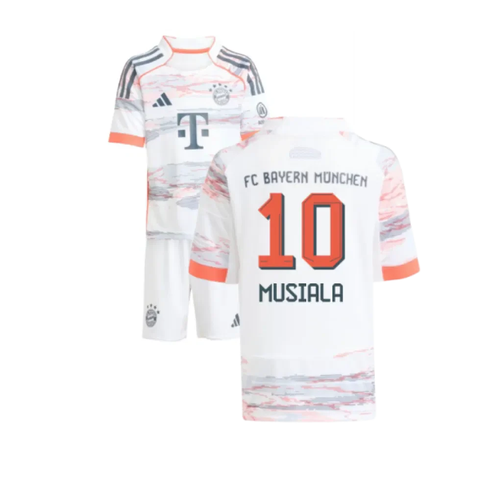 Bayern Munich Jamal Musiala 10 Kids Away Soccer Jersey 2025-2026