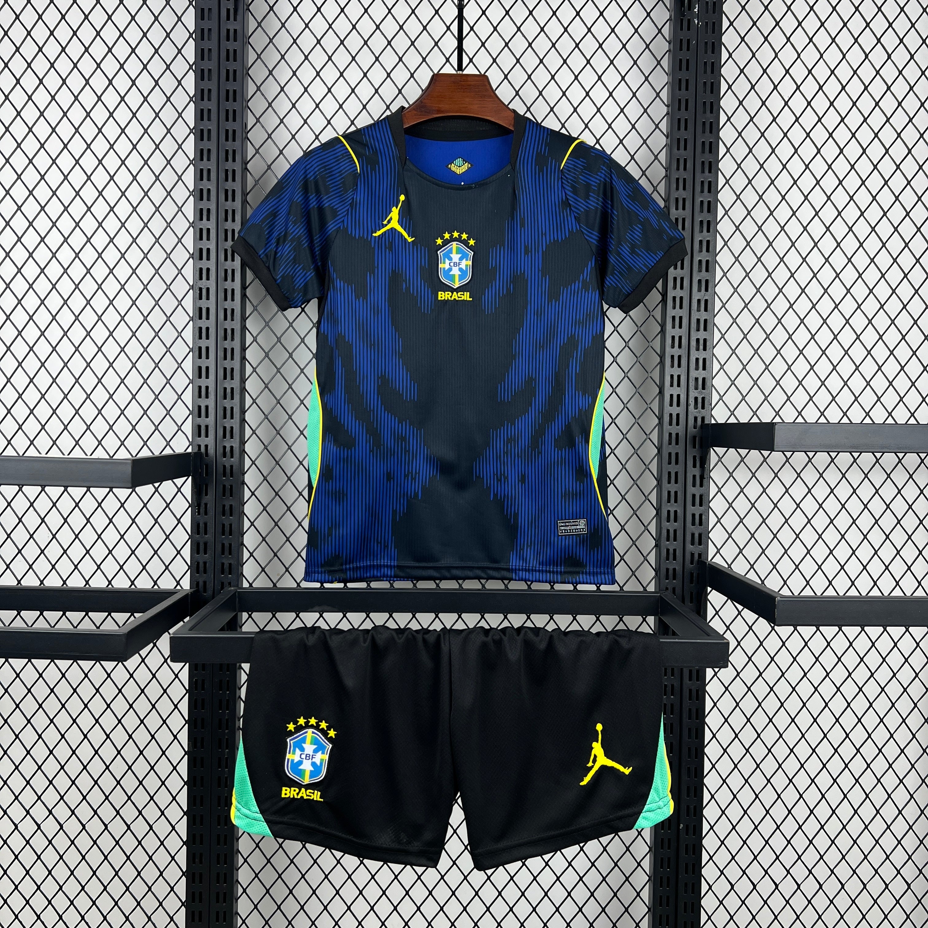 Brazil Kids Away Soccer Jersey World Cup 2026