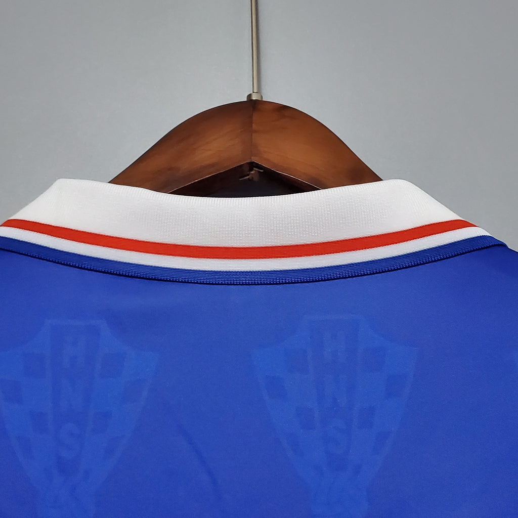 Croatia Home Retro Soccer Jersey World Cup 1998