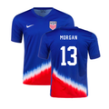 USA Alex Morgan 13 Away Soccer Jersey 2024/25
