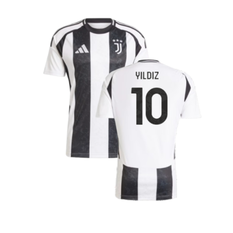 Juventus Kenan Yildiz 10 Home Soccer Jersey 2024/25