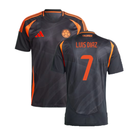 Colombia Luis Díaz 7 Away Soccer Jersey 2024/25
