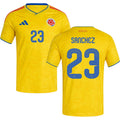 Colombia Davinson Sánchez 23 Home Soccer Jersey World Cup 2026