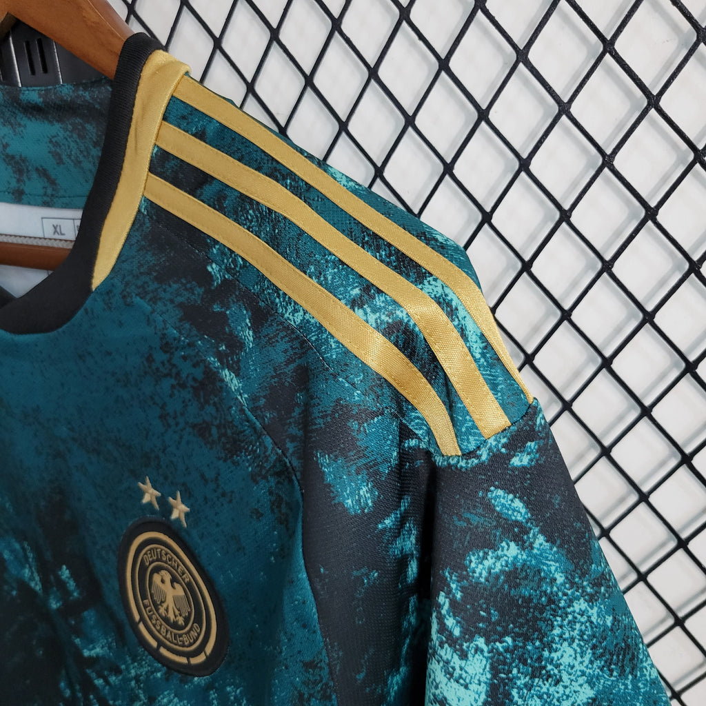 Germany Sophia Kleinherne 4 Away Soccer Jersey World Cup 2023