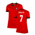 Women's Portugal Cristiano Ronaldo 7 Home Soccer Jersey Euro 2024