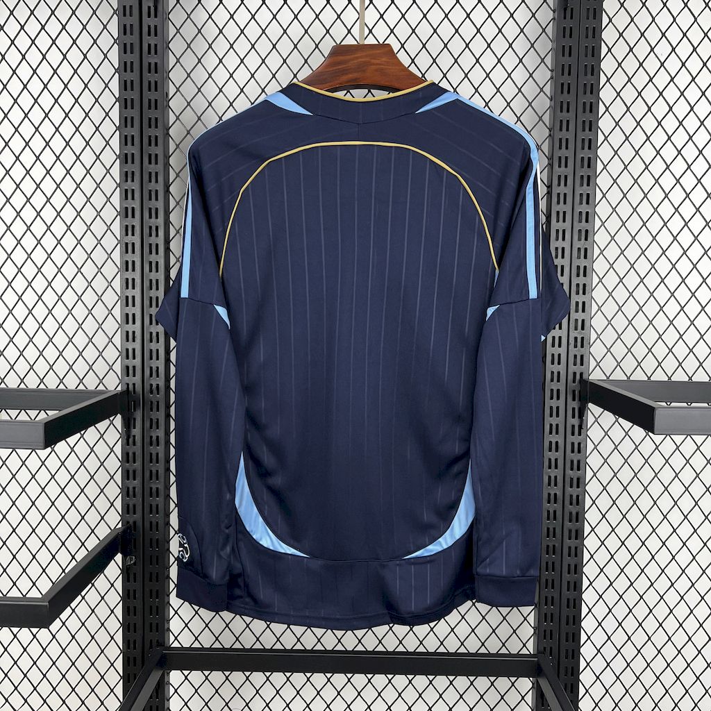 Argentina Retro Long Sleeve Away Soccer Jersey World Cup 2006