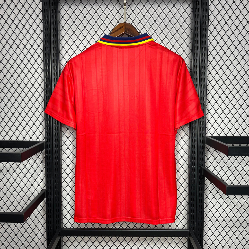 Spain Retro Home Soccer Jersey World Cup 1994