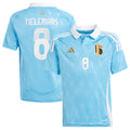 Belgium Youri Tielemans 8 Away Soccer Jersey UEFA Euro 2024