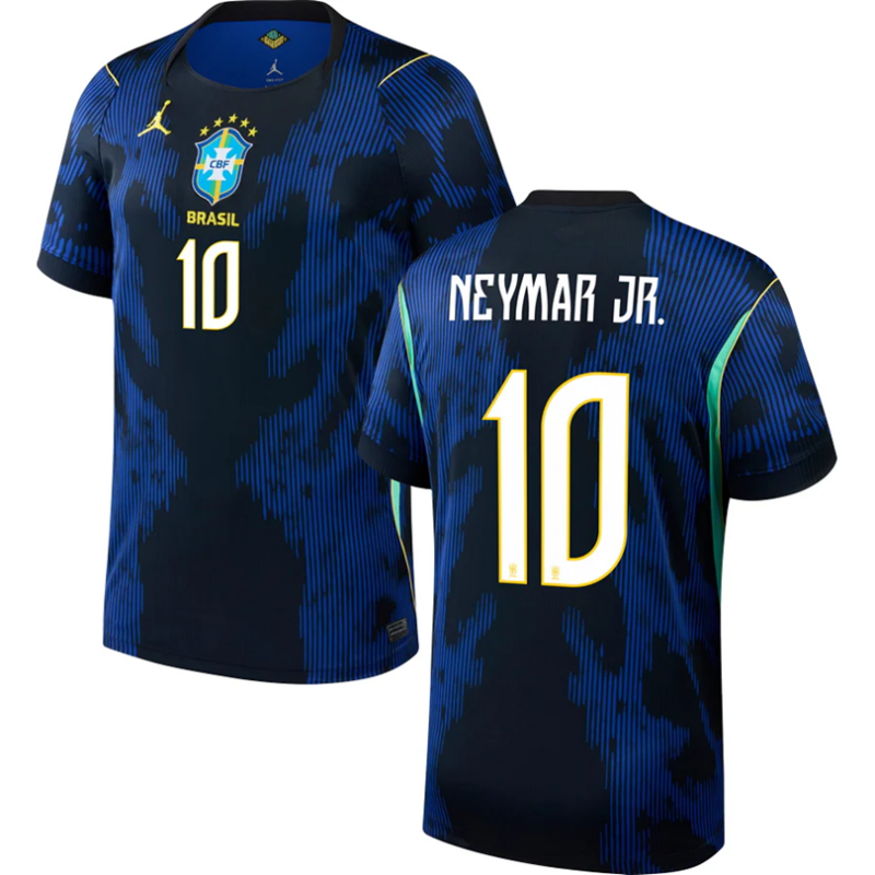 Brazil Neymar Jr 10 Away Soccer Jersey World Cup 2026