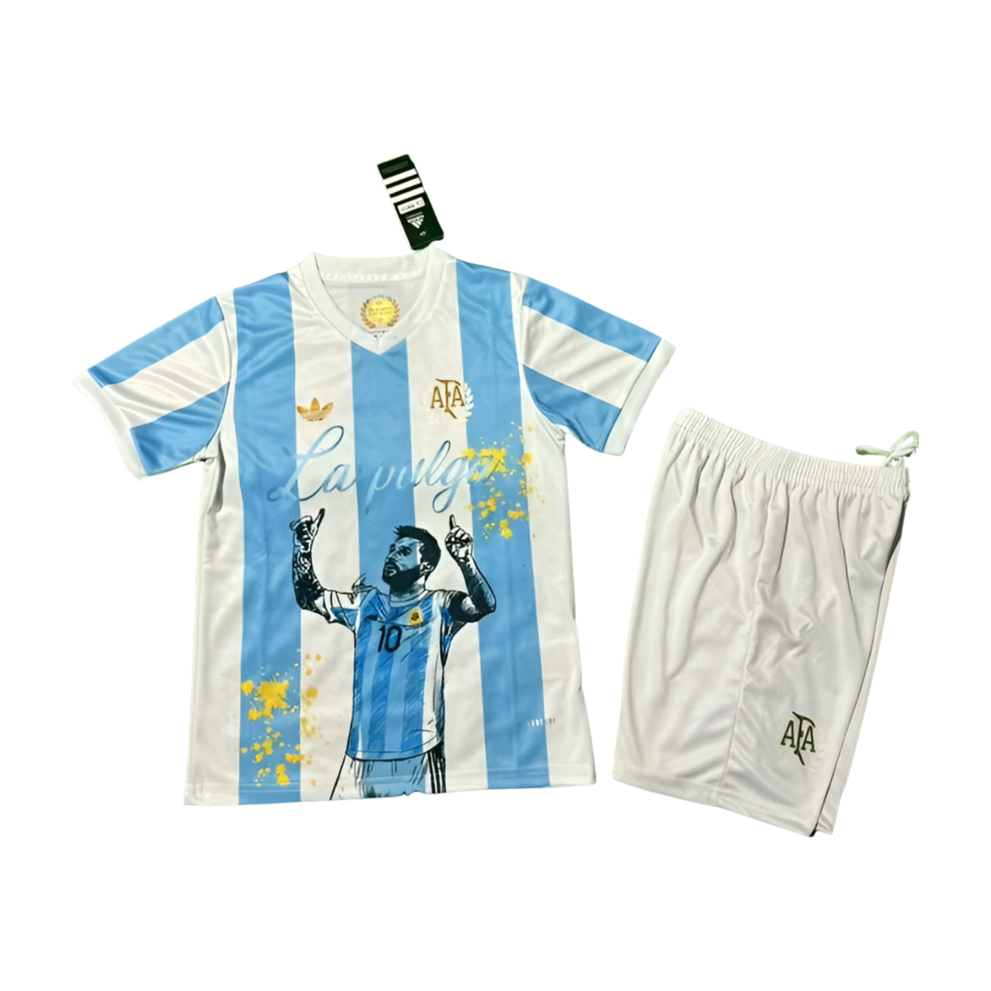 Argentina 50th Anniversary X Lionel Messi Special Edition Kids Soccer Jersey 2024-2025