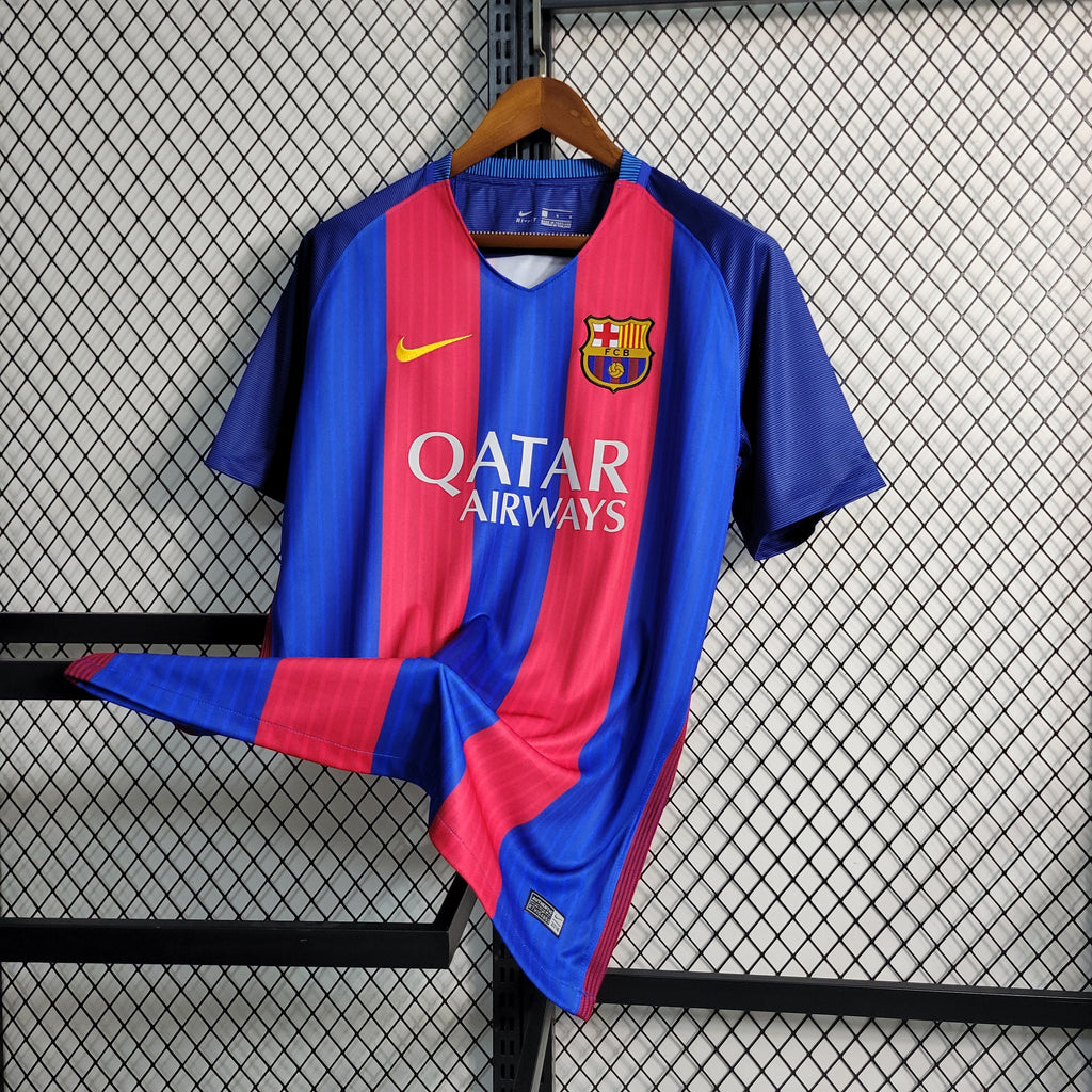FC Barcelona Neymar Jr 11 Home Retro Soccer Jersey 2016-2017