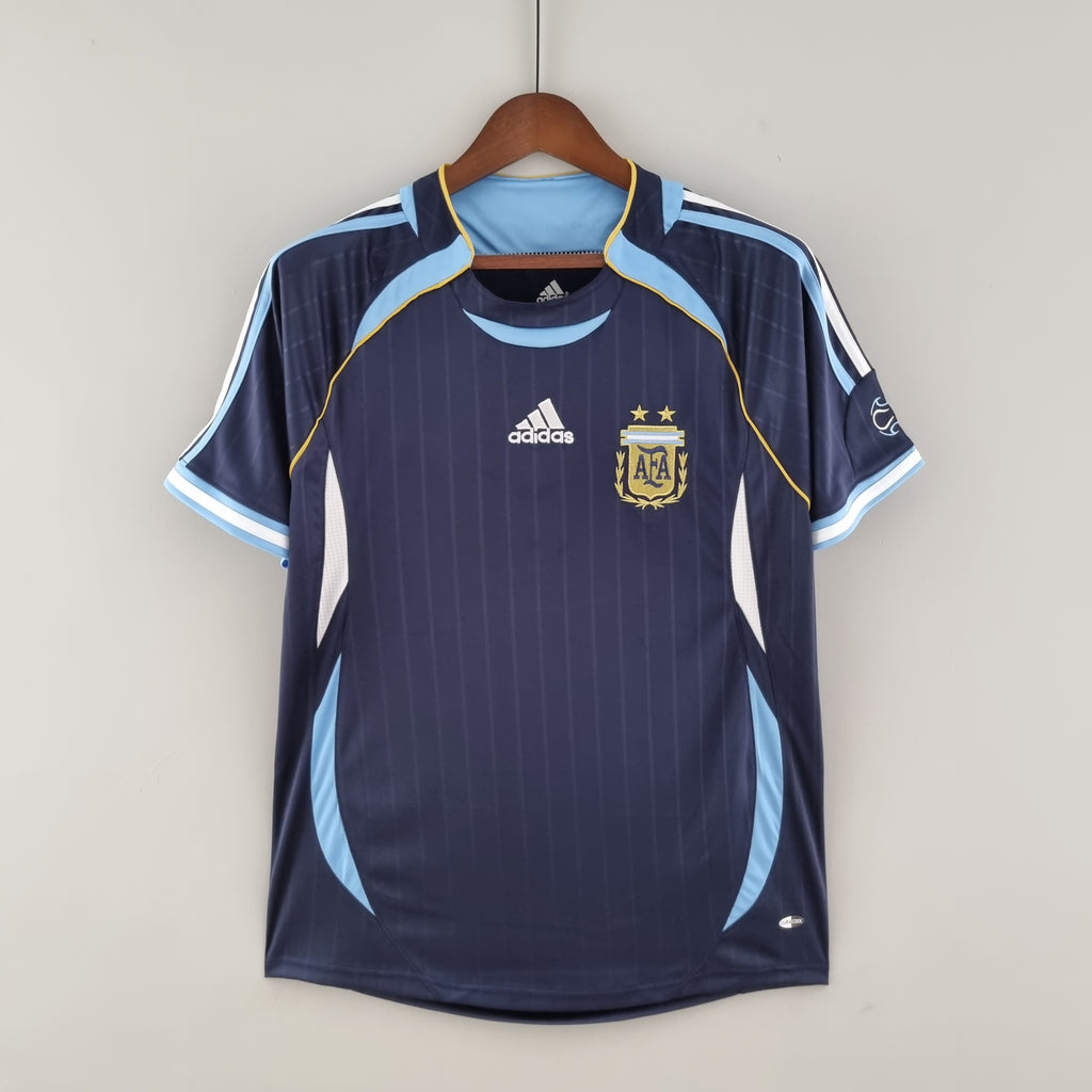 Argentina Away Retro Soccer Jersey World Cup 2006