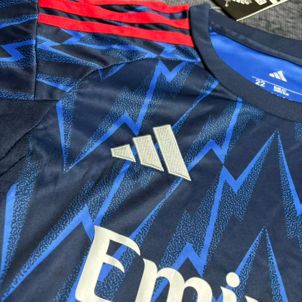 Arsenal Declan Rice 41 Kids Away Soccer Jersey 2025-2026