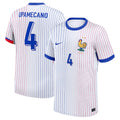 France Dayot Upamecano 4 Away Soccer Jersey Euro 2024
