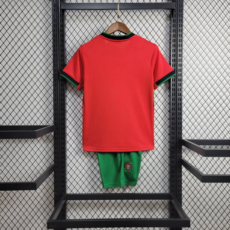 Portugal Kids Home Soccer Jersey UEFA Euro 2024
