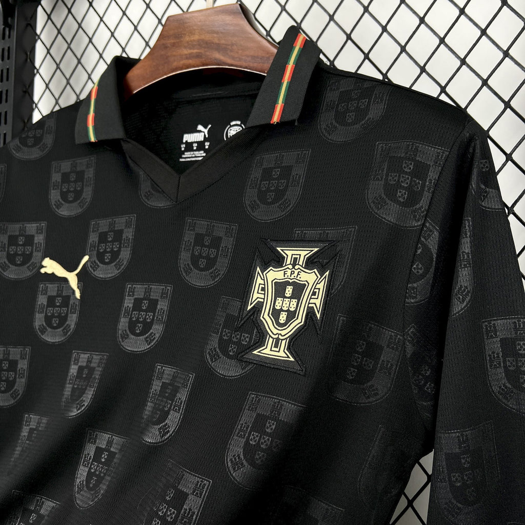 Portugal X Eusébio "Pantera Negra" Long Sleeve Special Edition Soccer Jersey 2025-2026