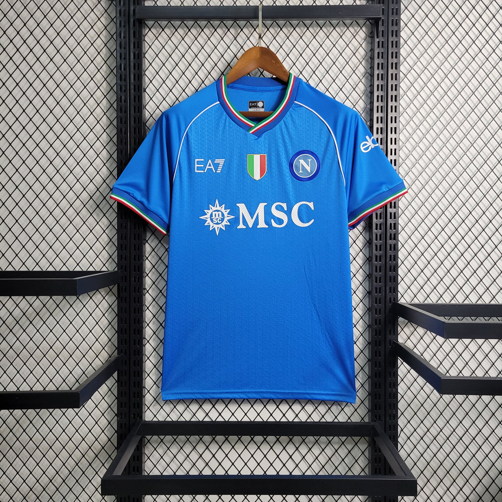 Napoli Khvicha Kvaratskhelia 77 Home Soccer Jersey 2023/24