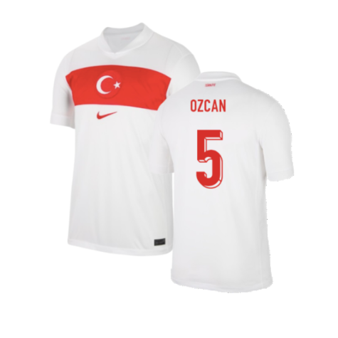 Turkey Berkay Özcan 5 Home Soccer Jersey Euro 2024