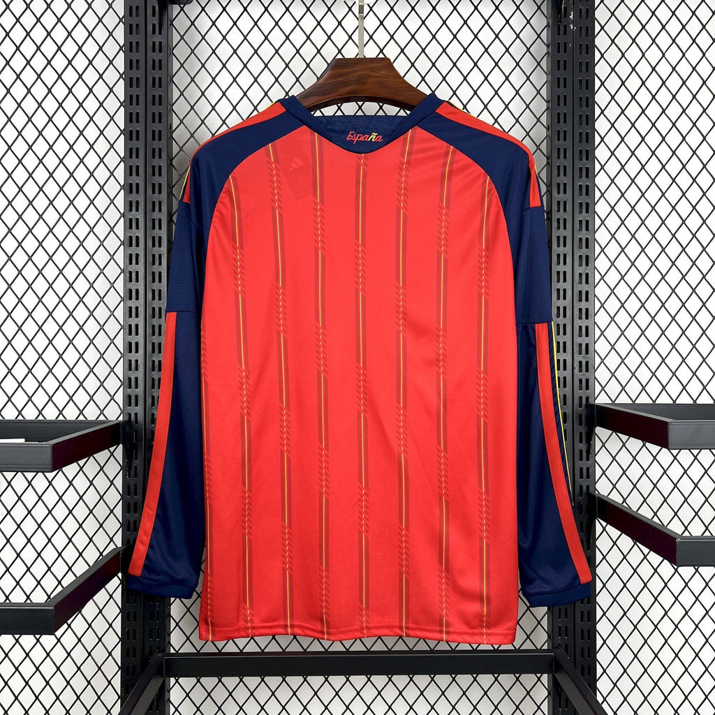Spain Long Sleeve Home Soccer Jersey World Cup 2026